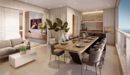 Apartamento alto padrão em construção em Santos