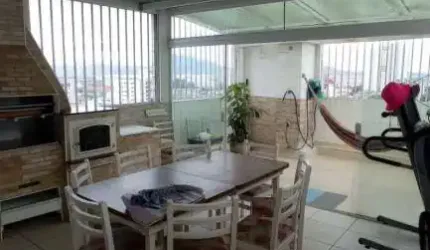 Cobertura Duplex para Venda, Condominio Residencial Parque das Hortênsias no bairro Aparecida, localizado na cidade de Santos / SP.