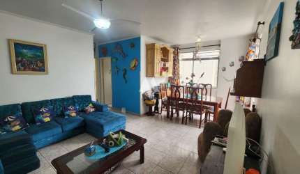 Apartamento - Aparecida, Santos/SP - 2 dormitórios, 2 banheiros de frente para o mar