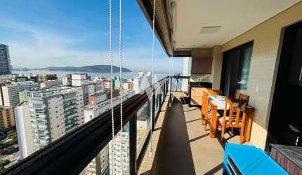 Apartamento à venda, 2 dormitorios com 1 suíte. Porteira fechada. José Menino / Santos