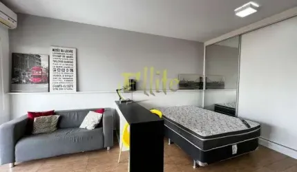 Apartamento mobiliado com 01 dormitório para locação na região do Brooklin em São Paulo!