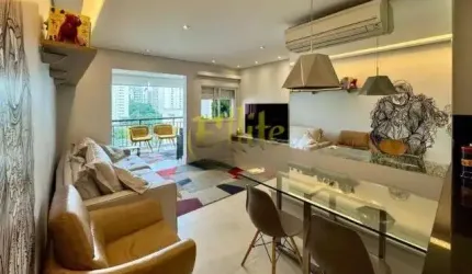 Apartamento mobiliado para locação no bairro Brooklin, São Paulo!