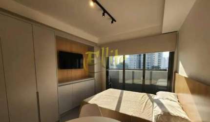Studio mobiliado com 01 dormitório para locação em Moema, São Paulo!
