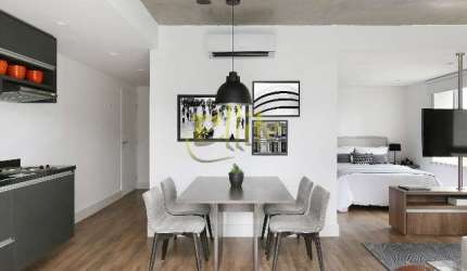 Apartamento mobiliado com 01 dormitório para locação na região do Brooklin em São Paulo!