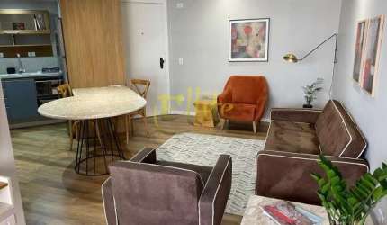 Flat para locação na Vila Nova Conceição, totalmente mobiliado com serviços, próximo da Av Santo Amaro!