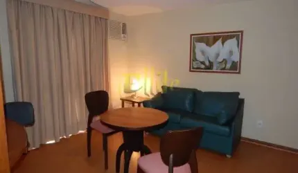Flat para locação e venda no Brooklin, totalmente mobiliado com serviços, próximo das Avs. Berrini e Santo Amaro!