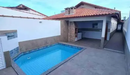 CASA A VENDA COM PISCINA, BAIRRO REA, PRAIA GRANDE, SP