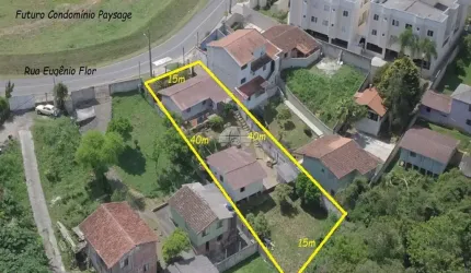 Terreno à venda na Rua Eugênio Flor, 1335, Taboão, Curitiba, 120 m2 por R$ 350.000