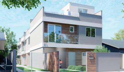 Casa em condomínio fechado com 3 quartos à venda na Rua Agostinho Merlin, 212, Portão, Curitiba, 170 m2 por R$ 860.000