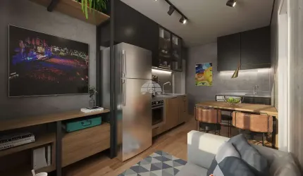 Apartamento com 1 quarto à venda na Rua Benjamin Constant, 33, Centro, Curitiba, 27 m2 por R$ 222.000