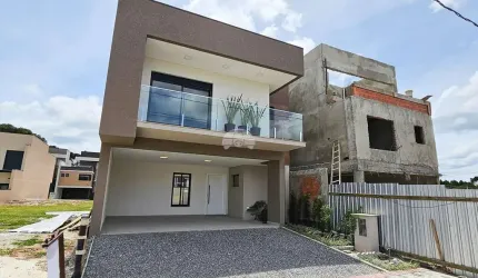 Casa em condomínio fechado com 3 quartos à venda na Rua Manoel Martins, 905, Costeira, São José dos Pinhais, 139 m2 por R$ 935.000