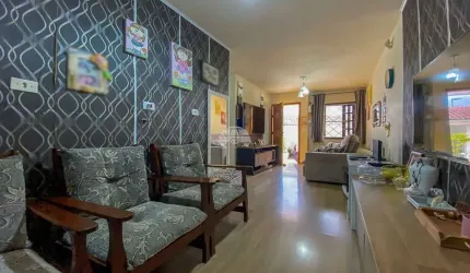 Casa em condomínio fechado com 3 quartos à venda na Rua Mato Grosso, 363, Vila Guaraci, Colombo, 50 m2 por R$ 359.000