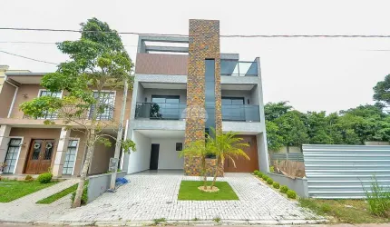 Casa em condomínio fechado com 4 quartos à venda na Rua Vereador Ângelo Burbello, 2757, Umbará, Curitiba, 239 m2 por R$ 1.800.000