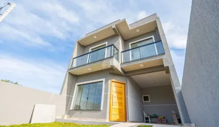 Casa com 3 quartos à venda na Rua Ubaldo Bonato, 902, Jardim Céu Azul, Campo Largo, 115 m2 por R$ 495.000