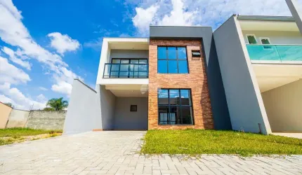 Casa em condomínio fechado com 3 quartos à venda na Rua Francisco Alves Ferreira, 640, Vila Glória, Campo Largo, 127 m2 por R$ 550.000