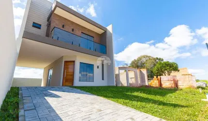 Casa em condomínio fechado com 3 quartos à venda na Estrada da Ratada, 71, Águas Claras, Campo Largo, 132 m2 por R$ 559.000