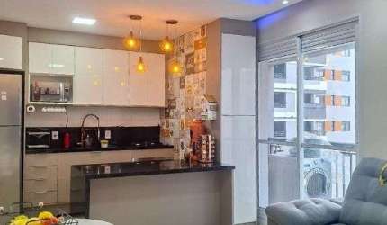 Apartamento com 1 dormitório, 46 m² - venda por R$ 430.000,00 ou aluguel por R$ 3.686,14/mês - Jardim Tupanci - Barueri/SP