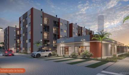 Apartamento na planta no Atuba com 45m², 2 quartos e 1 vaga - Atuba - Curitiba - PR