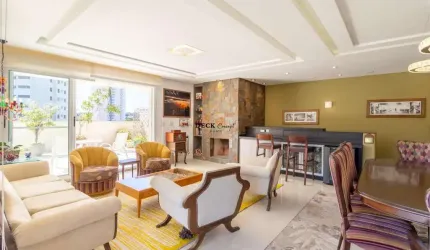 Cobertura duplex mobiliada no Ecoville com 215m², 4 dormitórios ( sendo 2 suítes ) e 3 vagas - Mossungue - Curitiba - PR