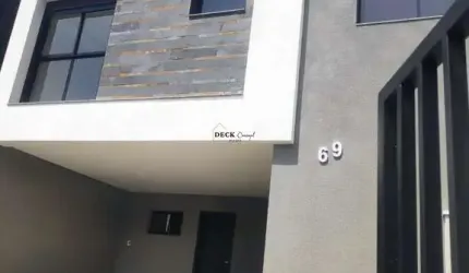 Sobrado novo no Bairro Pilarzinho com 161m², 3 dormitórios ( sendo 1 suíte ) e 4 vaga ( sendo 2 cobertas ) - Pilarzinho - Curitiba - PR
