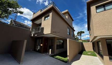 LANÇAMENTO!! Sobrados em condomínio fechado no bairro Tingui com 225m², 3 quartos e 1 vaga - Tingui - Curitiba - PR