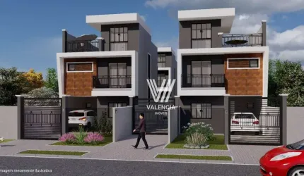 Sobrado de Rua | 4 Dorms | 2 Vagas | 122m² | Uberaba - Curitiba/PR