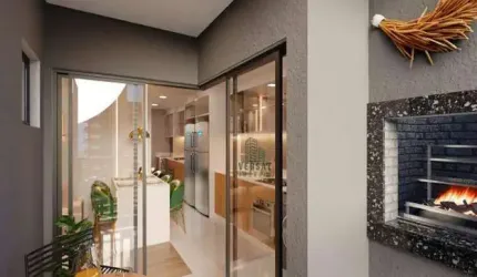 Apartamento com 2 dormitórios com suíte à venda, 48 m² por R$ 402.680 - Novo Mundo - Curitiba/PR