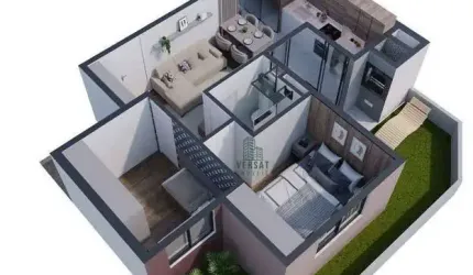 Apartamento Garden à venda, 45 m² por R$ 399.414,00 - Novo Mundo - Curitiba/PR