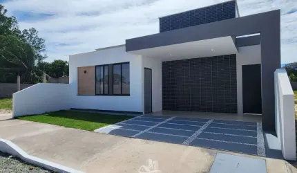 Casas moderna em condomínio à Venda no Araçagy - 3 quartos - Piso no Porcelanato