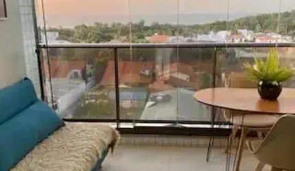 Apartamento Tipo Flat para Locação no Calhau - 1 quarto - Mobiliado - Vista Mar