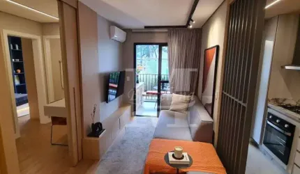 Apartamento Studio Ao Lado do Shopping Palladium, 30m², Sacada com churrasqueira a carvão. Perfeito para morar perfeito para investir