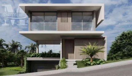 CASA EM CONSTRUÇÃO COM 361 M² AREA UTIL. CONDOMINIO GREEN VILLAGE. ELEVADOR, 4 SUITES