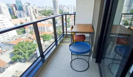 Apartamento mobiliado para locação em Pinheiros - próximo ao metrô Faria Lima