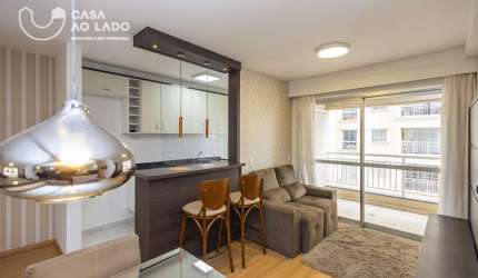 Apartamento 60m² Semi Mobiliado com 02 quartos no Ecoville - Curitiba/PR