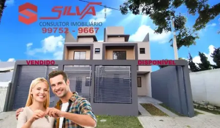 Sobrado  Triplex c/129m² - 03 Qtos sendo 01 Suíte  - Terraço -  Bairro Pinheirinho - Curitiba