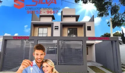 Sobrado  Triplex c/145m² - 03 Qtos sendo 01 Suíte  - Terraço -  Bairro Pinheirinho - Curitiba