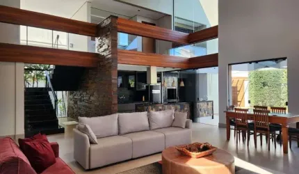 Casa com 4 dormitórios sendo 3 suítes à venda, 380 m² por R$ 3.995.000 - Condomínio Sun Lake Re
