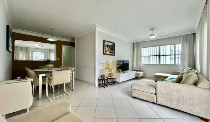 VISTA MAR - Apartamento na praia, 4 dormitórios 2 suítes, Varanda, Pitangueiras Guarujá.