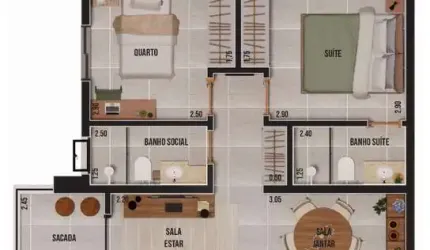 Apartamento à venda em Ribeirão Preto-SP no bairro Nova Ribeirânia  Residencial Otto  2 quartos, 1 suíte, 2 salas, 2 banheiros, 2 vagas  Quer Imóvel Negócios Imobiliários.