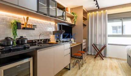 Studio Mobiliado à Venda 21m² Paraíso