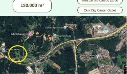 Área Industrial Campo Largo - 131.000m²