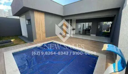 Casa terrea de 3 suítes e com piscina - Goiânia 2