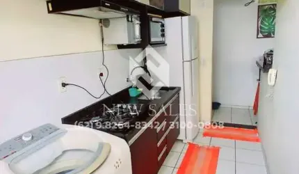 apartamento mobilhado 2 quartos 50 mts setor jardim bela vista