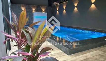 Lindíssima !!! Casa com 4 Suítes e Closet -  Piscina, Hidro e Cascata