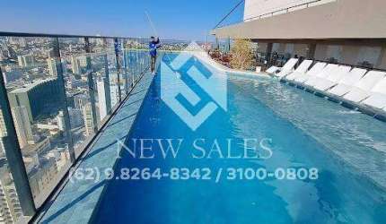 apartamento nascente andar alto 48 mts setor oeste