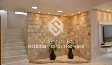 Sobrado alto padrão c/ 470m², 5 suítes - Setor Criméia Oeste
