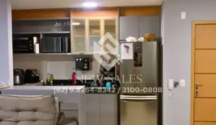 Apartamento reformado semi mobiliado 2/4 1 suíte parque goiá