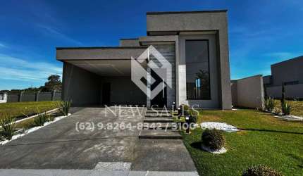 Casa térrea em condomínio fechado com 3 suítes plenas - Terras Alpha