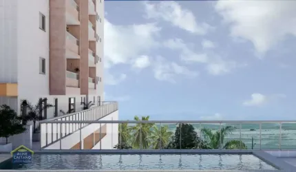 FRENTE MAR, CHURRASQUEIRA A CARVÃO, 2 DORMS, ENTRADA R$34 MIL.