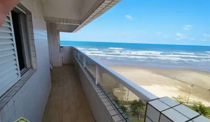 Prédio frente mar!! Apto com 02 dorms!!